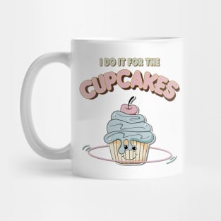 Funny Hooping Hula Hoop Fitness And Cute Cupcake Mug